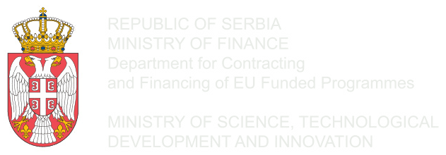 Republic of Serbia, Ministry of Finance, Department for Contracting and Financing of EU Funded Programmes, and Ministry of Science, Technological Development and Innovation
